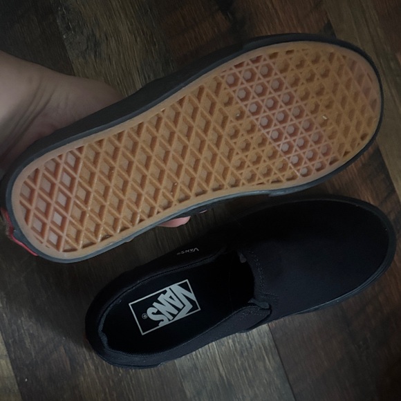 Vans Women's Black Slip-On Sneakers - Picture 2 of 5